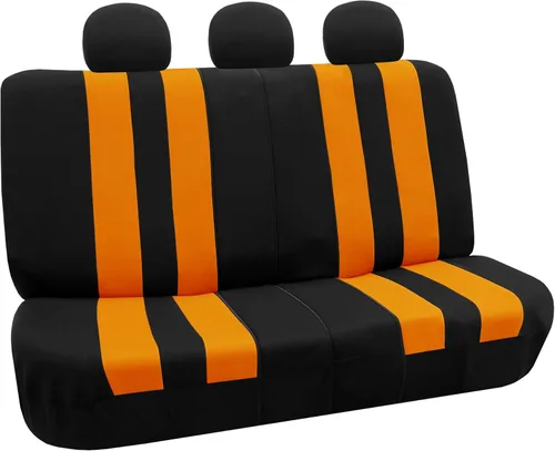 Miniatura 16 de FH Group - Juego completo de fundas para asientos de auto con rayas llamativas, ajuste universal para asientos delanteros de respaldo bajo, Verde