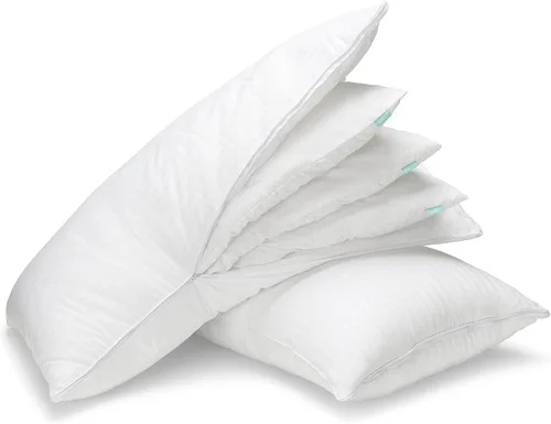 Miniatura 6 de EverSnug Juego de 2 almohadas de lujo de capa ajustable para dormir de lado, delanteros y traseros, almohadas refrescantes de hotel con 3 capas