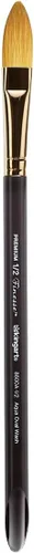 Miniatura 13 de KINGART Premium Finesse 8020-14 Ultra Round Series - Brocha para artista, pelo sintético Kolinsky Sable, mango corto, acuarela y pinturas al óleo
