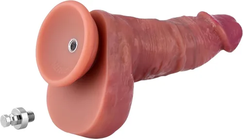 Miniatura 6 de Hismith Silicona de doble densidad de 6.55 pulgadas, Dong insertable de 4.5 pulgadas con sistema KlicLok, Gnar, tamaño S, serie para principiantes