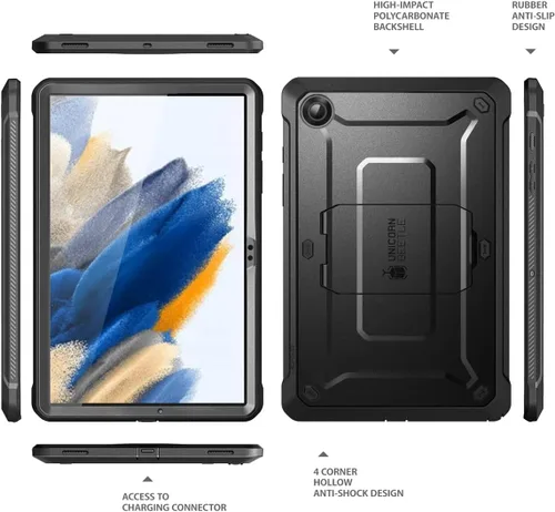 Miniatura 7 de SUPCASE Funda para Galaxy Tab A8 con soporte (Unicorn Beetle Pro), [protector de pantalla integrado] Funda protectora de cuerpo completo resistente