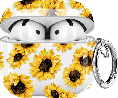 Miniatura 34 de Maxjoy Funda compatible con AirPods Pro, funda con diseño de vaca clara para mujeres y niñas, bonita funda protectora suave con llavero compatible