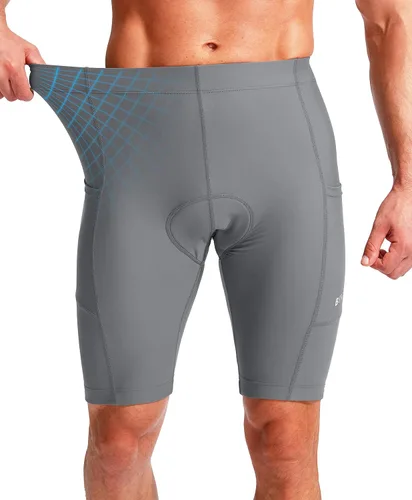 Miniatura 3 de Pantalones cortos de ciclismo para hombre con acolchado 3D para ciclismo de carretera, ciclismo de montaña, ciclismo UPF 50+, bolsillos