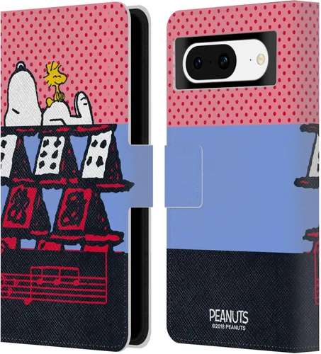 Miniatura 20 de Head Case Designs Officially Licensed Peanuts Snoopy & Woodstock 2 Halfs and Laughs Leather Wallet Case Compatible with Google Pixel 8 Snoopy