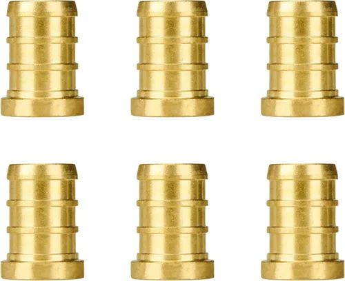 Miniatura 50 de SUNGATOR Paquete de 50 accesorios Pex de 1/2" en T, accesorios Pex de 1/2 pulgada en T, sin plomo, de latón, certificados NSF