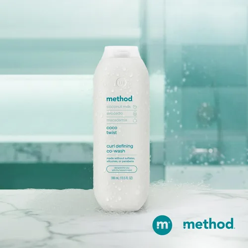 Miniatura 9 de Method Curl Defining Co-Wash, Coco Twist, leche de coco + aguacate + notas de macadamia, 13.5 onzas