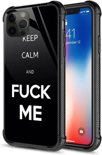 Miniatura 31 de ZHEGAILIAN Funda compatible con iPhone 12/12 Pro, funda de invasión de vaca alienígena OVNI, parte trasera de vidrio templado + funda protectora
