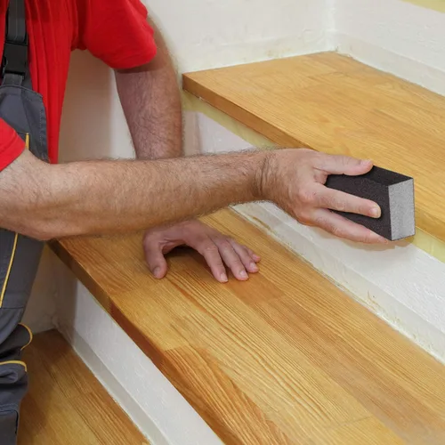 Miniatura 8 de Auniwaig Bloque de esponja de lijado, esponja de papel de lija de grano 400-600, ladrillo de arena disponible en húmedo y seco, lavable