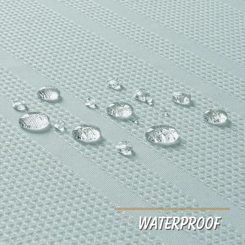 Miniatura 5 de Home Queen Cortinas de baño repelentes al agua para ventana pequeña, cortinas cortas de media ventana, bolsillo para barra de 2 pulgadas, 30