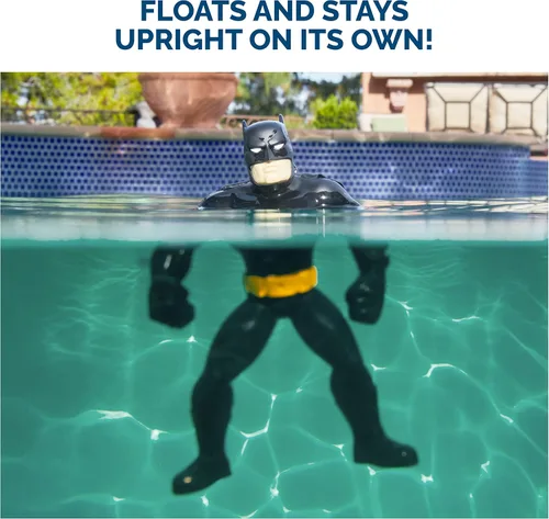 Miniatura 3 de SwimWays DC Batman - Figuras flotantes, accesorios de piscina y juguetes de piscina para niños, suministros de fiesta de Batman y juguetes acuáticos