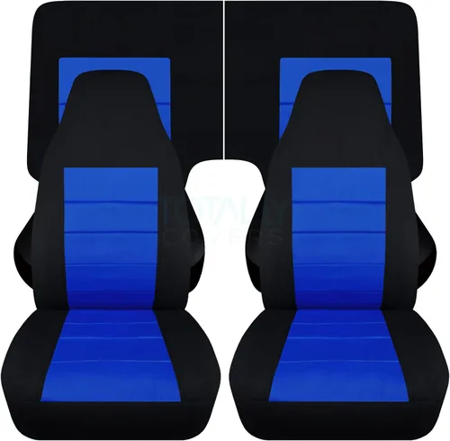 Miniatura 19 de Totally Covers Compatible con cubiertas de asiento para Chevy Camaro 1982-1992: Negro - Juego completo (23 colores) Cupé/Convertible Banco
