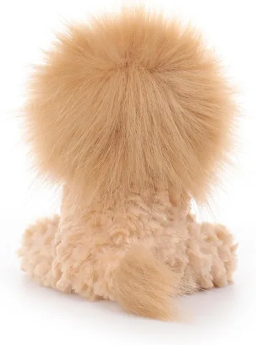 Miniatura 4 de Apricot Lamb León de peluche amarillo de cordero para niños, animales de peluche suaves y lindos para bebé niña y niño, 6.3 pulgadas