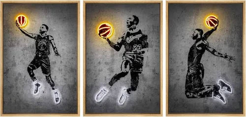 Miniatura 149 de wall26 Lienzo enmarcado para pared, juego de arte de primer plano, detalles de costuras de béisbol, atletas deportivos, fotografía, moderno
