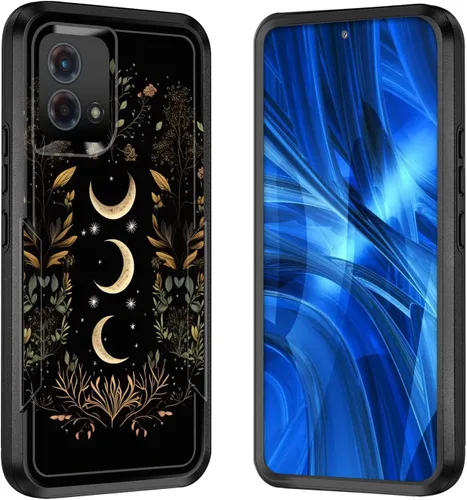 Miniatura 68 de Funda para Moto G 5G 2023, [probada en caídas de grado militar], resistente, resistente, resistente, a prueba de golpes, funda protectora