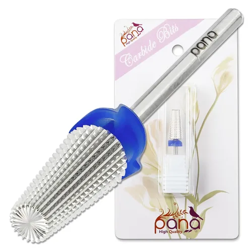 Miniatura 15 de PANA Broca de carburo de uñas 5 en 1 con vástago de 3/32 pulgadas - (grueso triple - grano extra fino, púrpura) - rotación bidireccional para uso