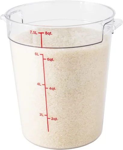 Miniatura 10 de Restaurantware Met Lux - Contenedores de almacenamiento de alimentos de 18 cuartos de galón, 10 recipientes redondos de almacenamiento comercial