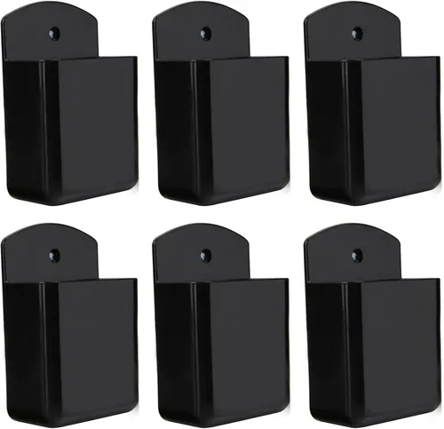 Miniatura 12 de Paquete de 2 cajas autoadhesivas para TV y aire acondicionado, soporte para control remoto, montaje en pared, caja organizadora