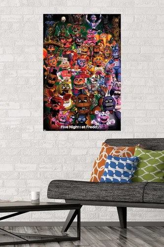 Miniatura 2 de Trends International Five Nights at Freddy's - Póster de pared Ultimate Group, 22.375 x 34 pulgadas, versión sin marco
