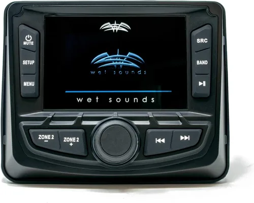 Miniatura 2 de Wet Sounds Ultimate Golf Cart Audio Bundle, Radio, 4-RGB Silver Grill 6.5" Altavoces, 10" Powered Sub, Kit de cableado