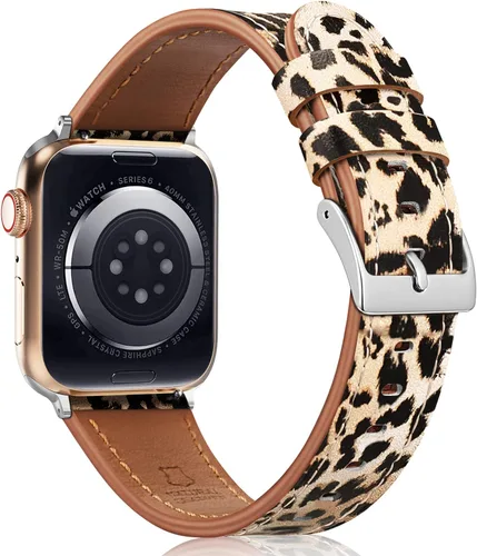 Miniatura 7 de FINTIE Correas compatibles con Apple Watch, correa de repuesto de cuero genuino para iWatch