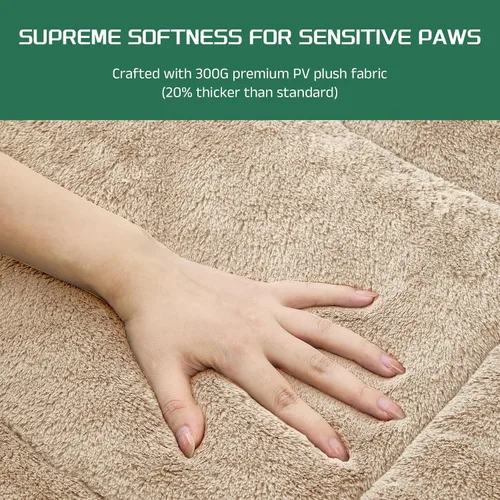 Miniatura 3 de Tapete de cama lavable para perros medianos y medianos, comodidad para todas las estaciones con franela ultrasuave y soporte resistente