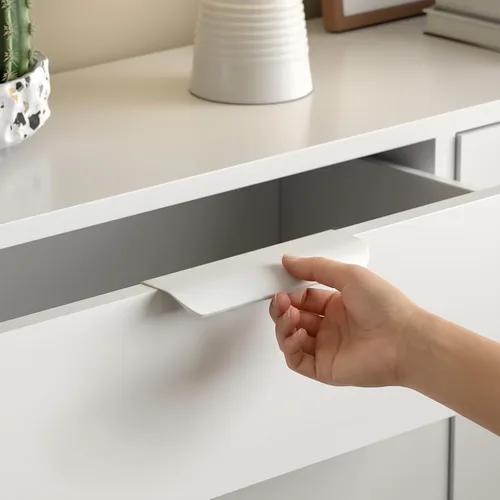 Miniatura 31 de Goldenwarm Paquete de 6 manijas de gabinete de cocina de 3 pulgadas, tiradores negros para armarios, tiradores de borde, accesorios de cocina negros