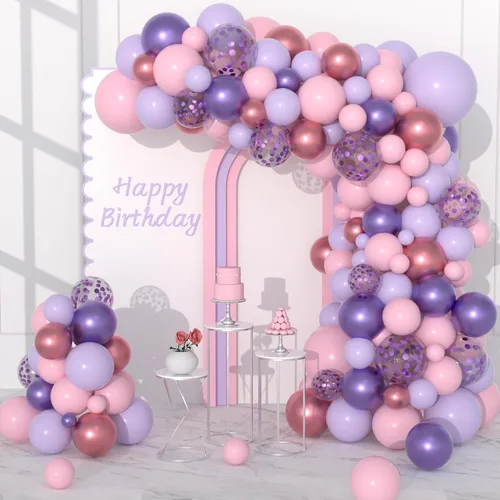 Miniatura 30 de Black and Silver Balloons Garland Arch Kit, 142PCS Black and Metallic Silver Confetti Balloons for Baby Shower Wedding Men Women Birthday