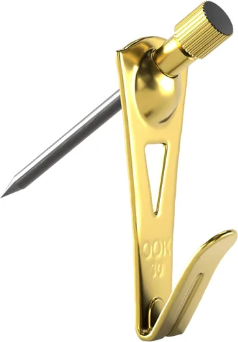 Miniatura 10 de OOK 533050 Colgadores Profesionales para Cuadros, Colgadores de Arte, Acolchados, Latón, Ganchos Reutilizables para Cuadros, 100 lb (1 Juego), Negro