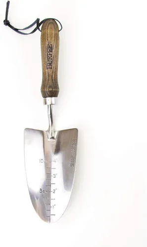 Miniatura 8 de Burpee - Pala de acero inoxidable resistente, herramienta para jardinería Nuez