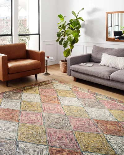 Miniatura 9 de Loloi II Spectrum Collection SPE-03 Charcoal/Multi 2'-3" x 3'-9" Accent Rug