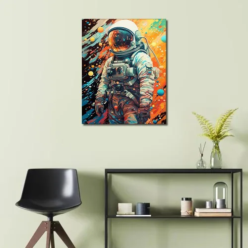 Miniatura 2 de TUMOVO Pintura por números para adultos y niños – Kit de pintura acrílica de astronauta colorido, 16 x 20 pulgadas