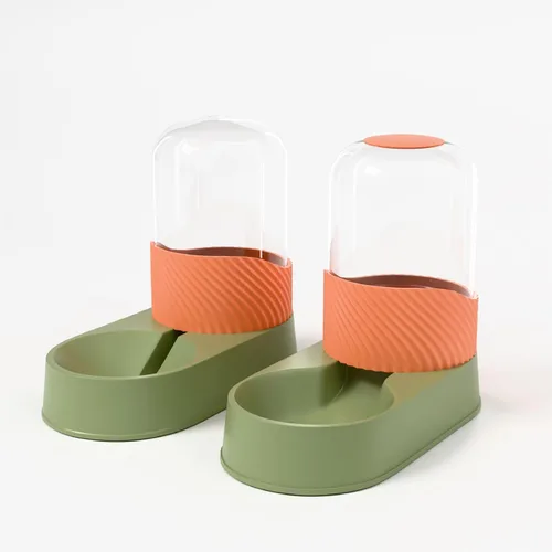 Miniatura 8 de Comedero automático para gatos y dispensador de agua, 2 unidades, alimentador de alimentos por gravedad para perros y cuenco de agua para mascotas