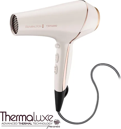 Miniatura 10 de Secadora de cabello Remington Pro Series AC9140P T, Studio Thermaluxe, con cable que no se enreda, más concentrador y clips de seccionamiento
