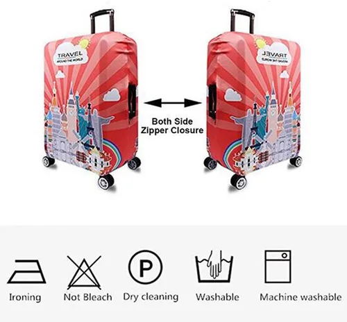 Miniatura 8 de YEKEYI Funda protectora de equipaje para niña, elástica, funda para maleta, 18-32 pulgadas, Tower