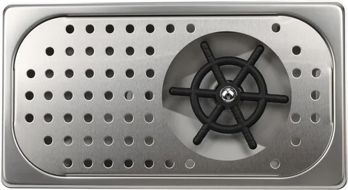 Miniatura 15 de Lavadora de jarra, lavadora de espresso, bandeja de drenaje y goteo, lavadora de vidrio de barra de acero inoxidable es el fregadero, y la lavadora