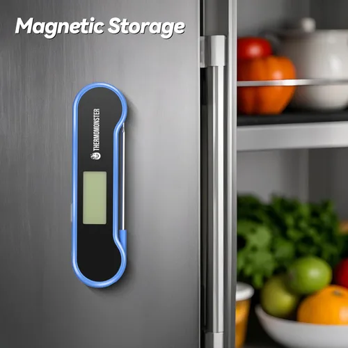 Miniatura 8 de Termómetro digital de lectura instantánea de 0.5 segundos para carne con precisión de ± 0.5 ℉, termómetro de alimentos para cocinar utensilios