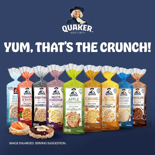 Miniatura 4 de Quaker - Pasteles de arroz grandes, sabor a todo, sin gluten, paquete de 3