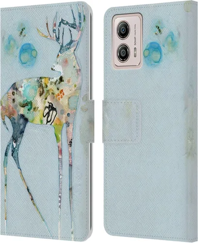 Miniatura 21 de Head Case Designs Officially Licensed Wyanne Blue Watercolour Bear Animals 2 Leather Book Wallet Case Cover Compatible with Motorola Moto G53 5G