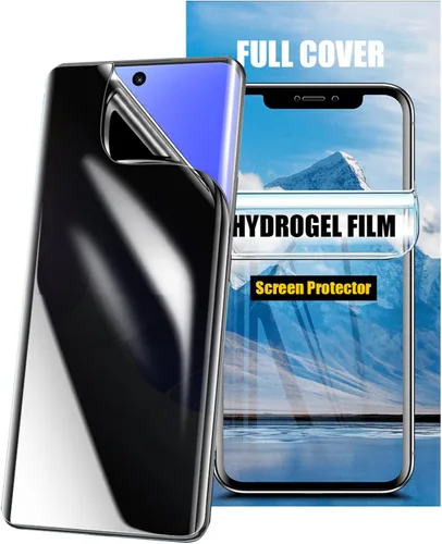 LOOKSEVEN Paquete de 2 protectores de pantalla de hidrogel de privacidad para Samsung Galaxy S21, película protectora de TPU suave de alta