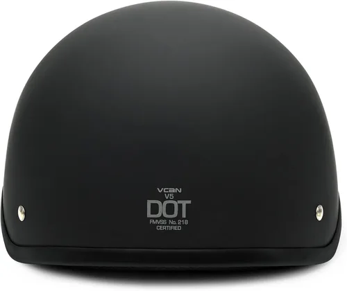 Miniatura 4 de VCAN Cruiser - Casco de motocicleta sólido, cobertura de media cara