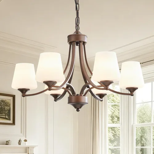 Miniatura 17 de Lámpara de comedor de níquel cepillado, moderna lámpara plateada con vidrio esmerilado, 3 luces de metal para isla de cocina, lámparas colgantes E26