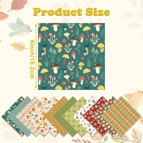 Miniatura 3 de Bloc de papel para álbum de recortes de 6 x 6 pulgadas, diseño de otoño de una sola cara, con temática de Acción de Gracias, paquete de 24 hojas
