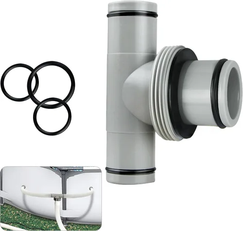 Miniatura 13 de Magoog Conector de manguera de bomba de filtro, conector de manguera de piscina de 1.5 a 1.5 pies, conector de manguera de piscina para adaptador