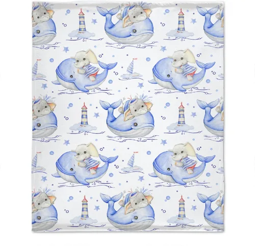 Miniatura 21 de Bonita manta de franela de elefante, ultra suave y acogedora, manta de forro polar ligera y mullida, manta de felpa cálida para sofá, cama, 30 x 40