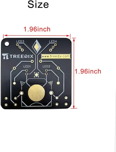 Miniatura 2 de Treedix 2 juegos de proyectos de práctica de soldadura, kits de electrónica, placas de circuito, placa de entrenamiento con batería