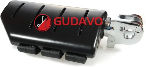 Miniatura 3 de Piernas delanteras o traseras de aluminio para motocicleta, pedal negro con soportes para Victory All Hammer (delantero (para piloto), estilo: 2