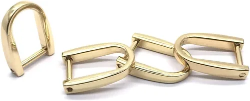 Miniatura 9 de Anillo D de forma de herradura con hebilla de herradura Plata