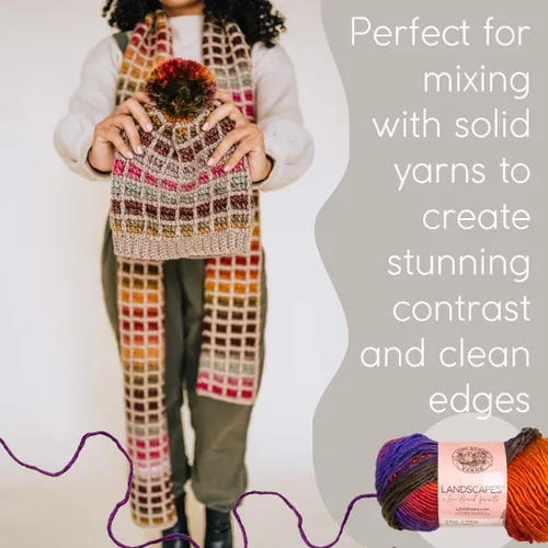 Miniatura 5 de Lion Brand Yarn - Hilo Landscapes (1 madeja), Desert Spring