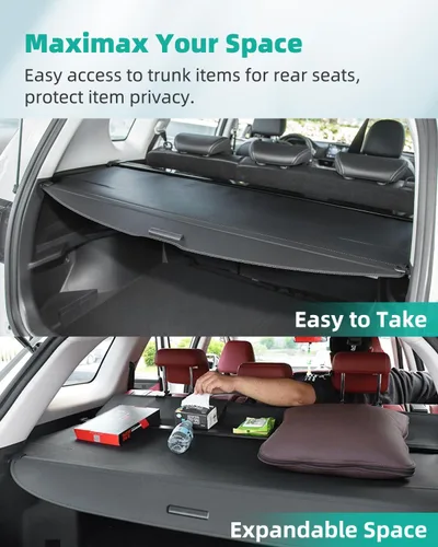 Miniatura 7 de SCITOO Cubierta de Carga Sombrilla 2022-2024 Compatible con Accesorios para Hyundai Tucson, Protector Retráctil para Maletero Trasero, Privacidad