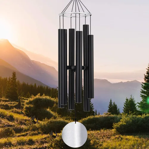ASTARIN - Carillón de viento para exteriores, gran tono profundo, 91 cm de gran carillón para exteriores, afinado, relajante, bajo grave, carillones